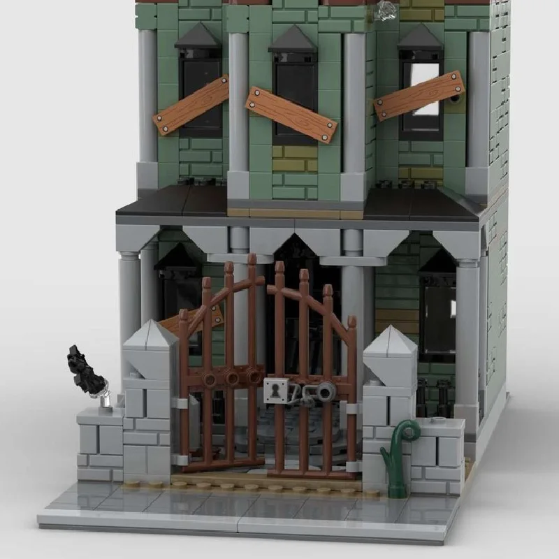 1015 PCS Stad Haunted Mansion Modulaire Bouwsteen Creatieve Architectuur Model Display Speelgoed Voor Kind DIY Montage Verjaardagscadeau