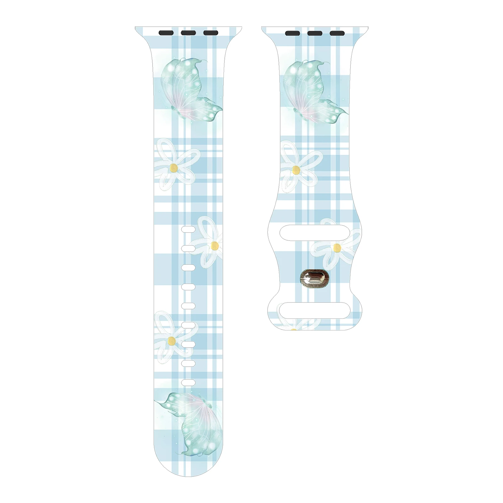 

Fresh and dreamy for Apple Watch 10 9 8 7 Silicone Band Replacable Bracelet for iWatch 46mm 42mm 41mm 40mm Watchband