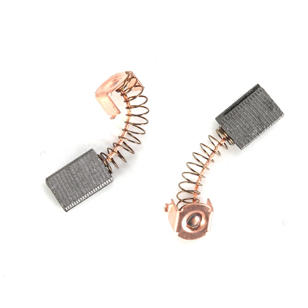 10 Pcs Electric Motor Carbon Brushes Set 5*8*12mm Replacement Parts For Black-Decker Angle Grinder G720 Power Tools Accessories
