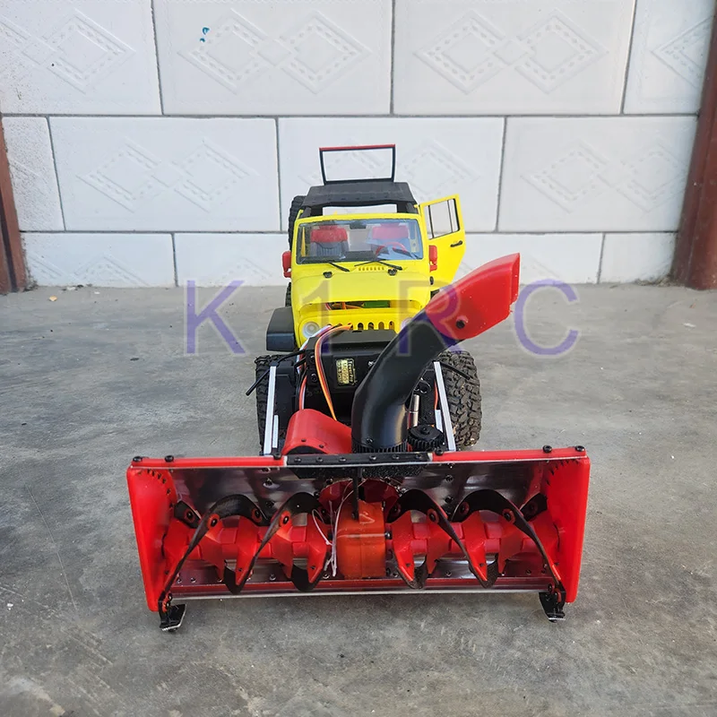 K1RC Snow Sweeper Snow Shovel Model Toys Christmas Gifts for 1/14 Tamiya RC Truck Excavator 1/18 RC Crawler Car Car Accessories