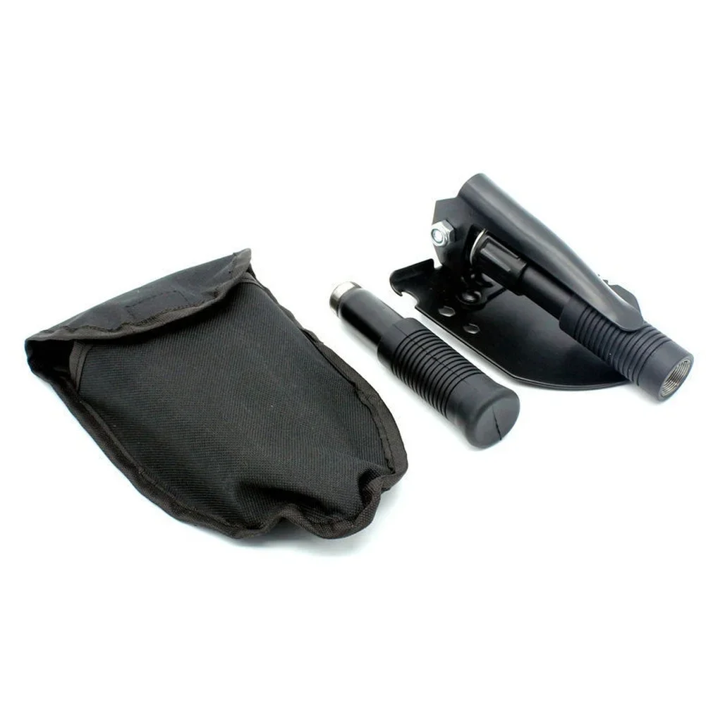Engineer Folding Shovel for Camping Hiking and Field Work with Carbon Steel Blade and Rotating Handle Adjustment