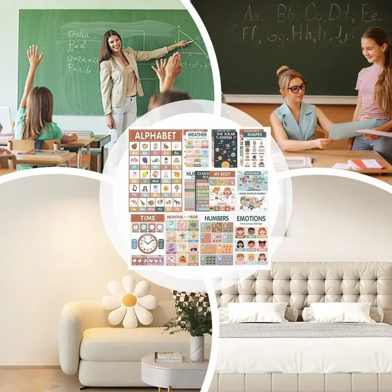 ملصقات تعليمية للأطفال مخطط الأبجدية 28 × 42 سم وسائل تعليمية للمدرسة ديكورات الفصول الدراسية يجب أن تمتلكها لرياض الأطفال في مرحلة ما قبل المدرسة