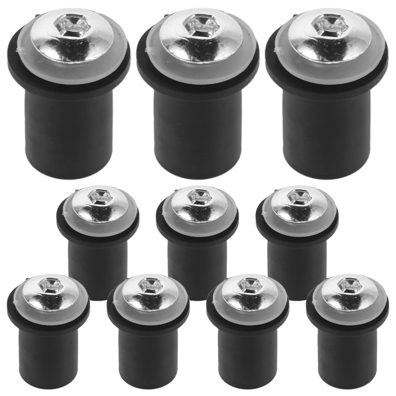 

10Pcs Motorcycle Windscreen Bolts M5x16mm Aluminum Alloy Fairing Fasteners Windshield Installation Kit Universal