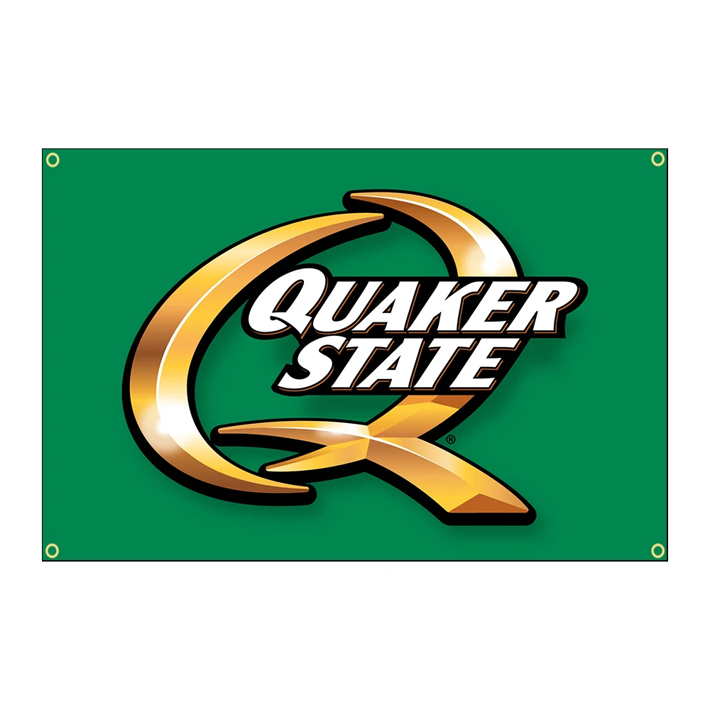 ELECTION  90x150cm Quakers State Lube Oil Flag Racing Car Motorcycle Interior Decoration Banner Tapestry