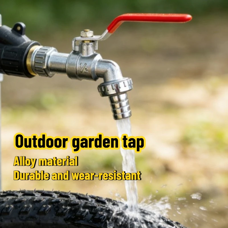 1/10 قطعة سبائك الزنك 1/2 بوصة حديقة صنبور مصرف تحكم واحد التجمد في الهواء الطلق صنبور لسقي النباتات الري للحديقة