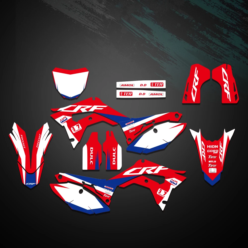 Armorsoul-calcomanías gráficas de equipo personalizadas para Honda, pegatinas personalizadas para Honda 2018-2021, CRF250R, 2017, 2018, 2019, 2020, CRF450R