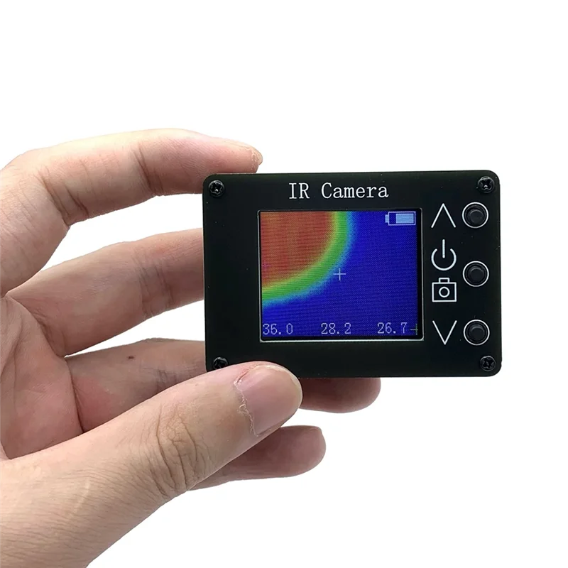 

A41T 24X32 Пиксельная цифровая инфракрасная тепловизионная камера Тепловизор 1,8-дюймовый ЖК-дисплей Датчики температуры-40 ℃ до 300° ℃