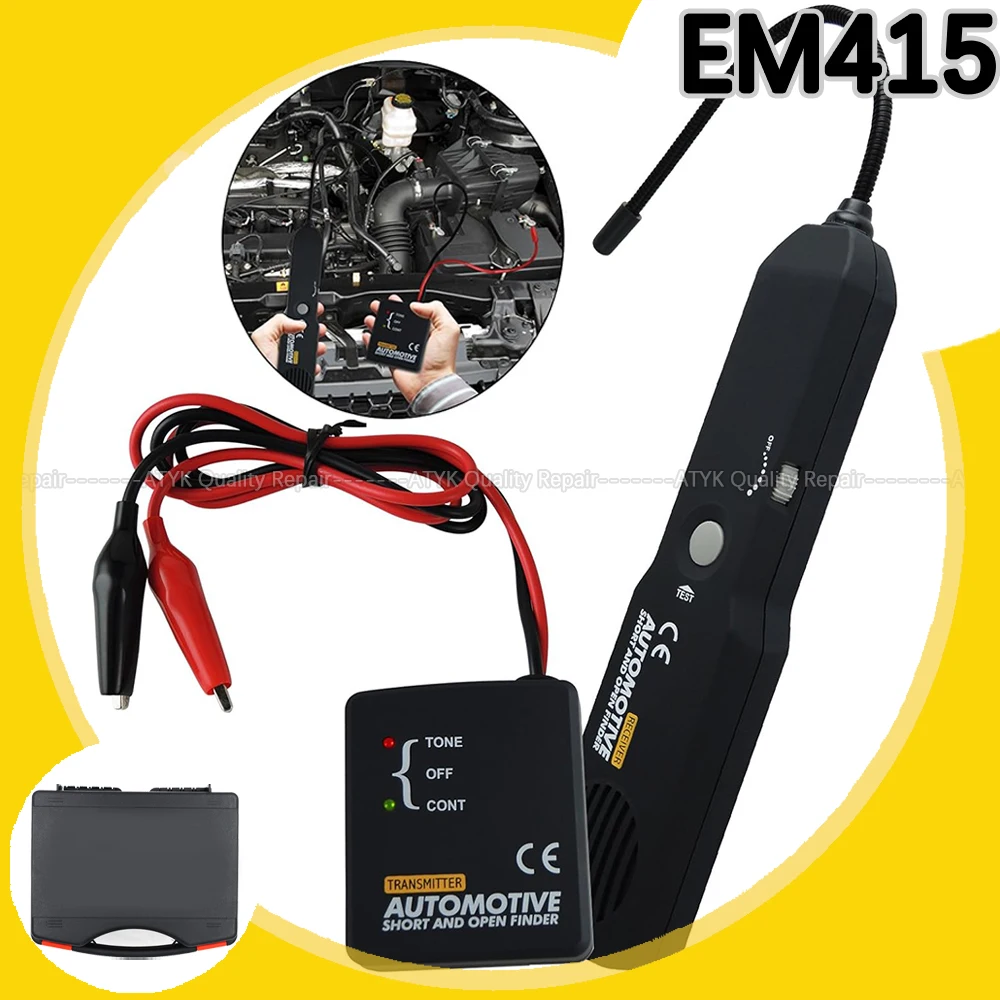 EM415 PRO Automotive Short Cable Tracker 6-42V DC Find Car Short Circuit Wire Free Ship em415pro Open Wire Finder Universal new