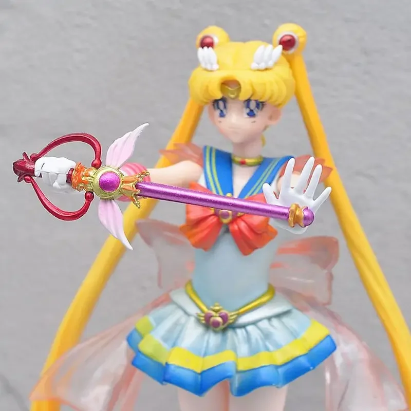 Sailor Moon Anime Figure Tsukino Usagi Figurine Princess Serenity 35cm Luminous Model Statue Doll Collect Toy Decorat Kid Gift