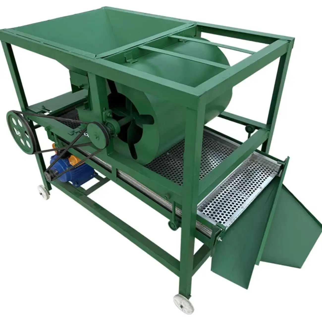 Corn, Wheat, Soybean Screening Machine Small Seed Grain Purifier Electric Grain Rapeseed Rice Vibrating Screening Machine