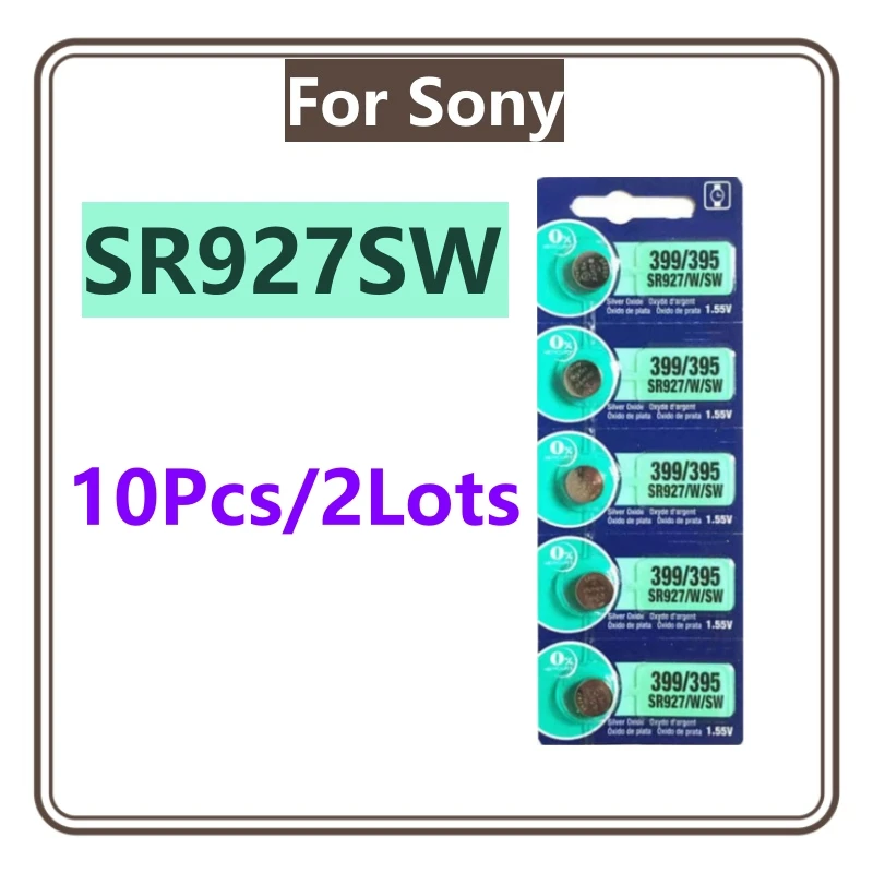 5pcs-10pcs For Sony SR927SW AG7 395 LR927 395AL926F Lithium Batteries Button Battery for Watch Toys Control Calculator