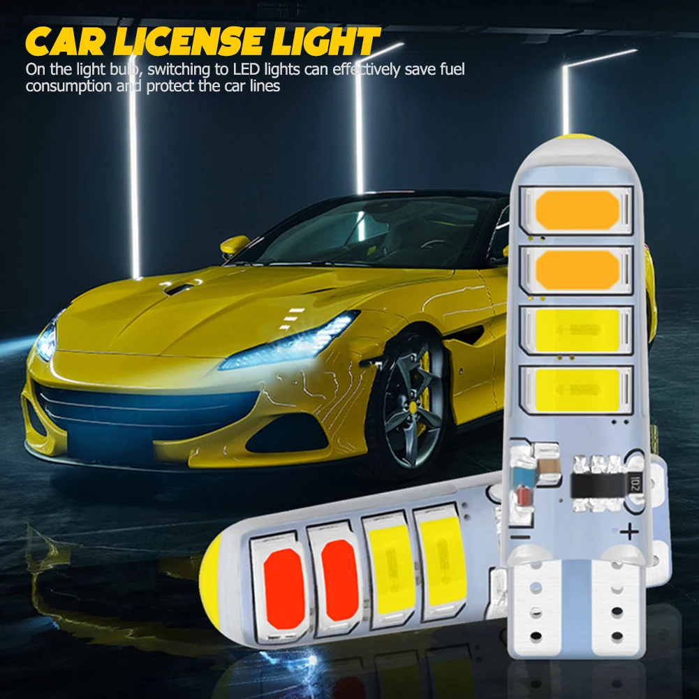 

2 шт., Автомобильные светодиодные лампы T10 W5W 194 5630 8smd