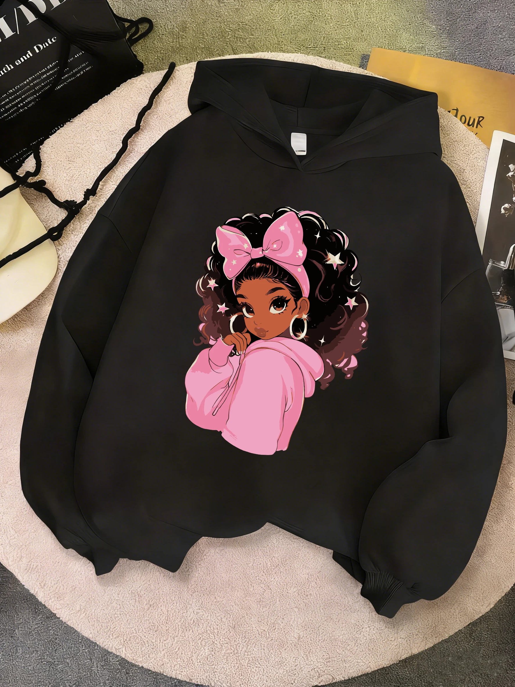 90er-Jahre-Mode Mädchen-Design Kapuzen-Sweatshirt für Kinder Niedlicher Hoodie für Jungen und Mädchen Frühling Lässige Kapuzenpullover Kleidung