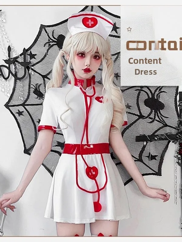 Costume d'infirmière orm Sexy, Performance d'halloween, tenue de médecin et d'infirmière transfrontaliers en Fiber de Polyester 00%