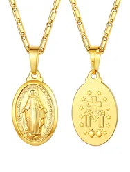 U7 Vigin Mary Necklace 22