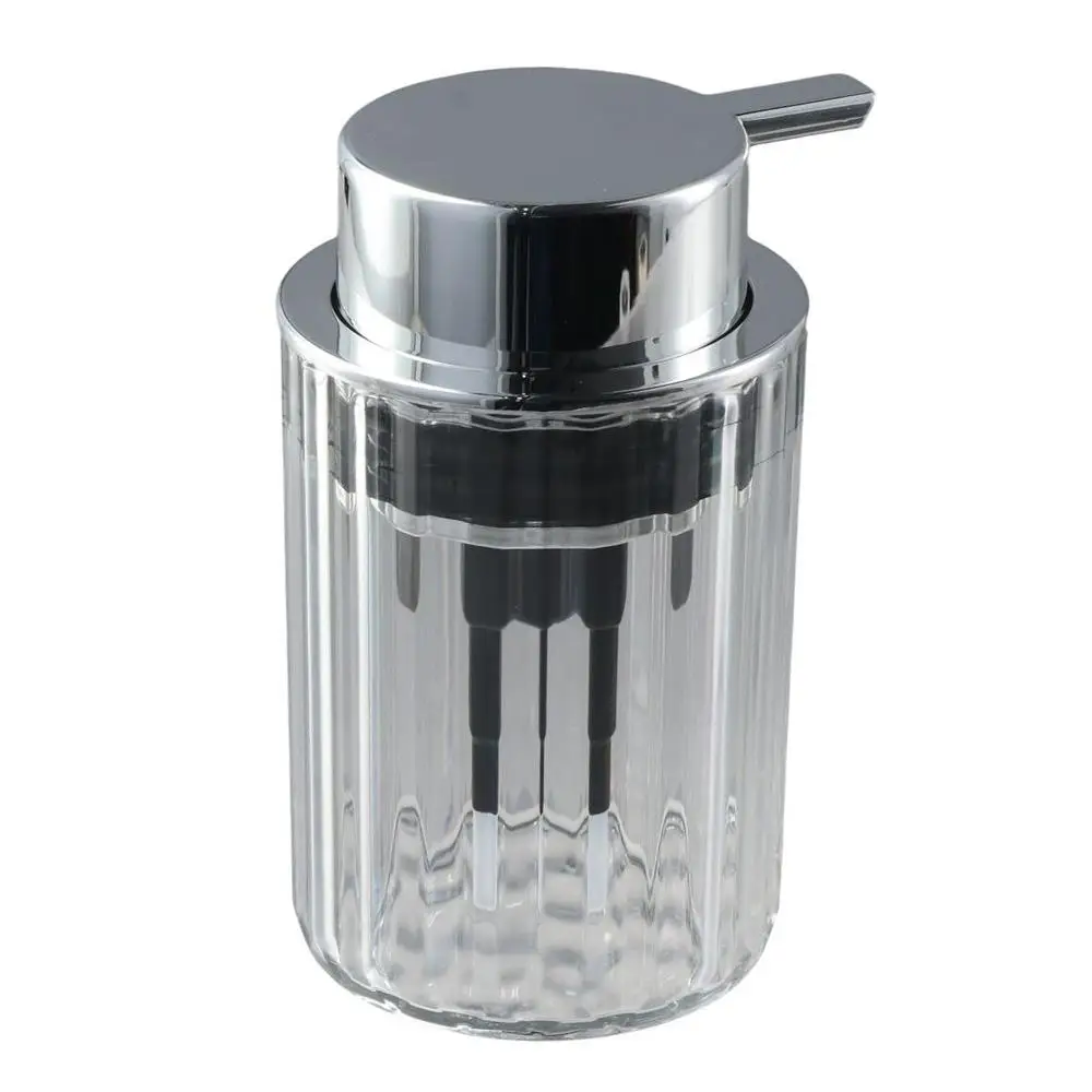 PET Foaming Soap Dispenser 7Oz/200ml Press Type Foam Hand Soap Dispenser with Silver Pump Foaming Pump Bottle Bathroom & Kitchen