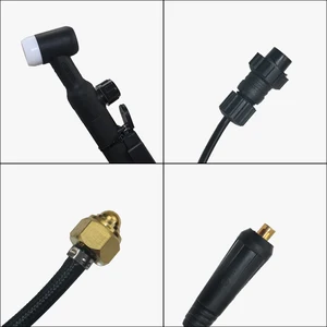 Welding Torch with large nut connector, air -cooled argon, flexible Tig, welding tools, WP17V, 2.5 m 6 MAIN TORNAMENT SALES FOR REFRIGERATION - №5