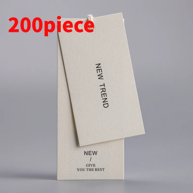 20 0piece.Custom.Factory customized women clothing hang tags garment number tags