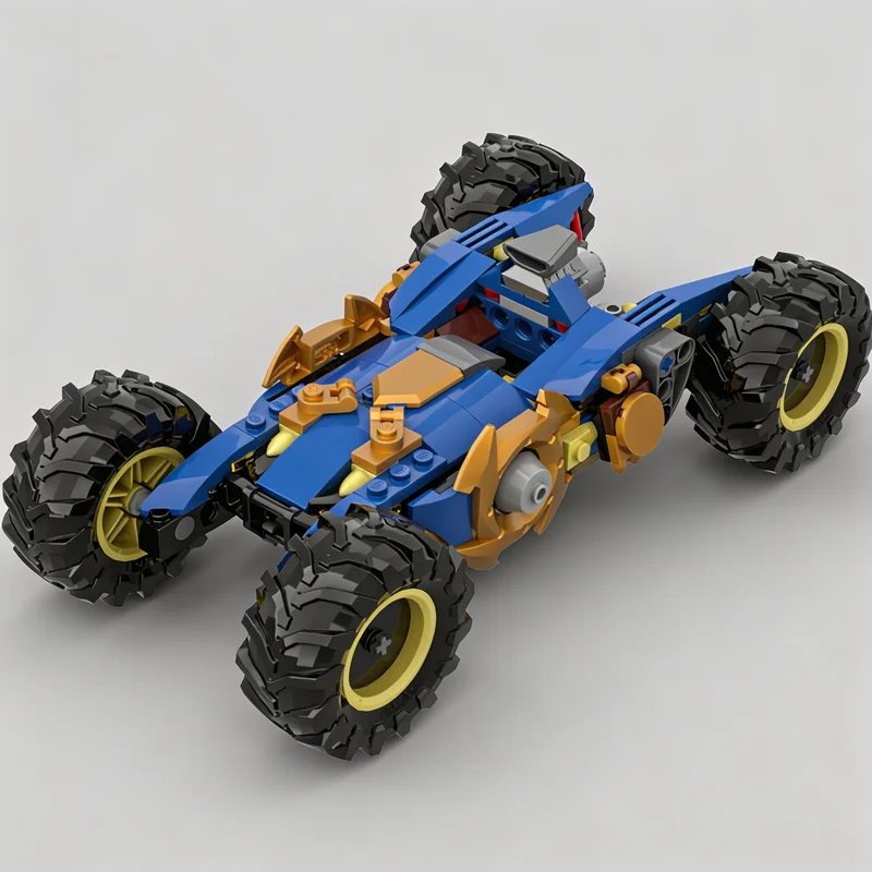 172Pcs MOC Sci-Fi Lightning Speed Racing Vehicle Building Blocks Creative Futuristic Car Model Assembly Puzzle Technical Gift