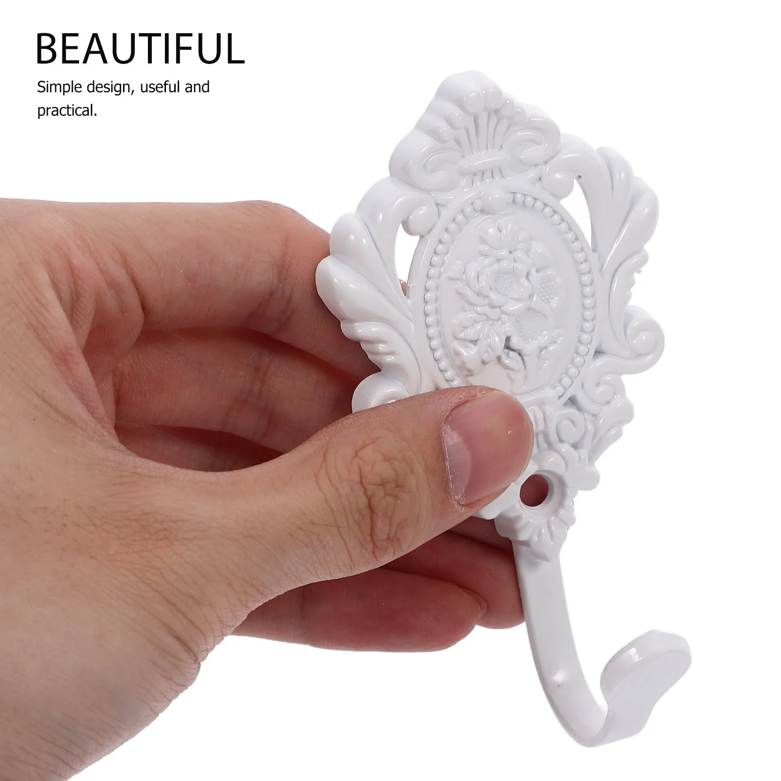 2 szt. Akcesoria do zasłon ze stopu cynku, stylowy wzór róż, do dekoracji ścian i okien, uchwyt boczny do zasłon