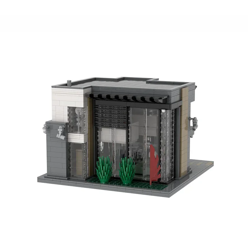 Bloques de construcción Moc City Street View, modelo de casa de coleccionista de arte, tecnología de ladrillos, montaje DIY, juego de juguetes navideños, regalos