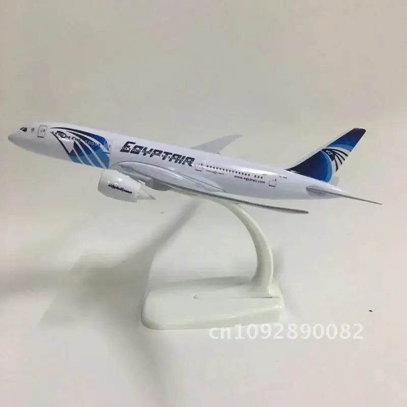 JASON TUTU 20cm Plane Model Airplane Model EGYPTAIR 787 Planes 1:300 Aircraft Aeroplan Airplanes Toys Model Metal Diecast