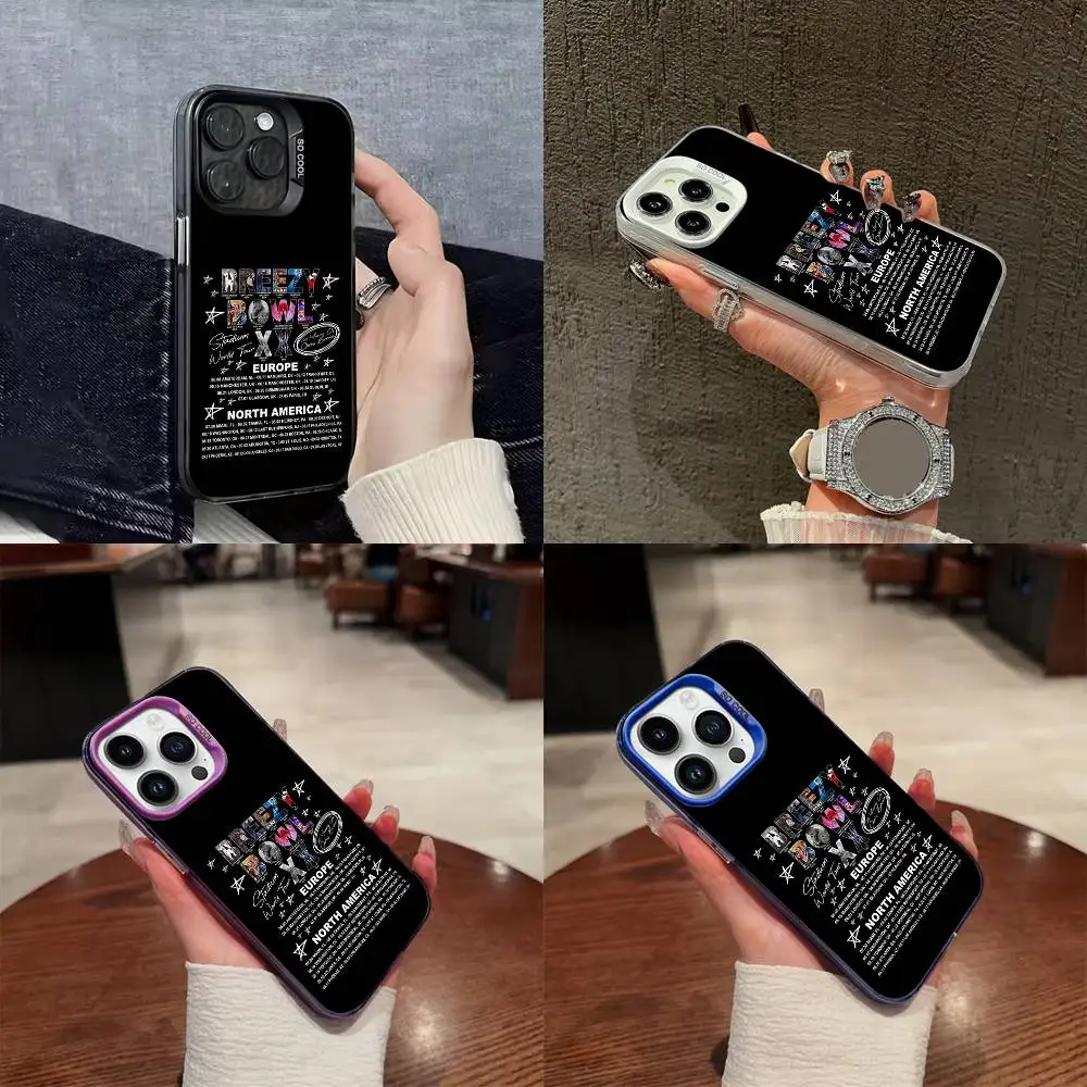 

C-Chris Brown Phone Case For iPhone 16,15,14,13,12,11,Mini,Pro,E,SE4,XS,MAX Colorful Matte Cover