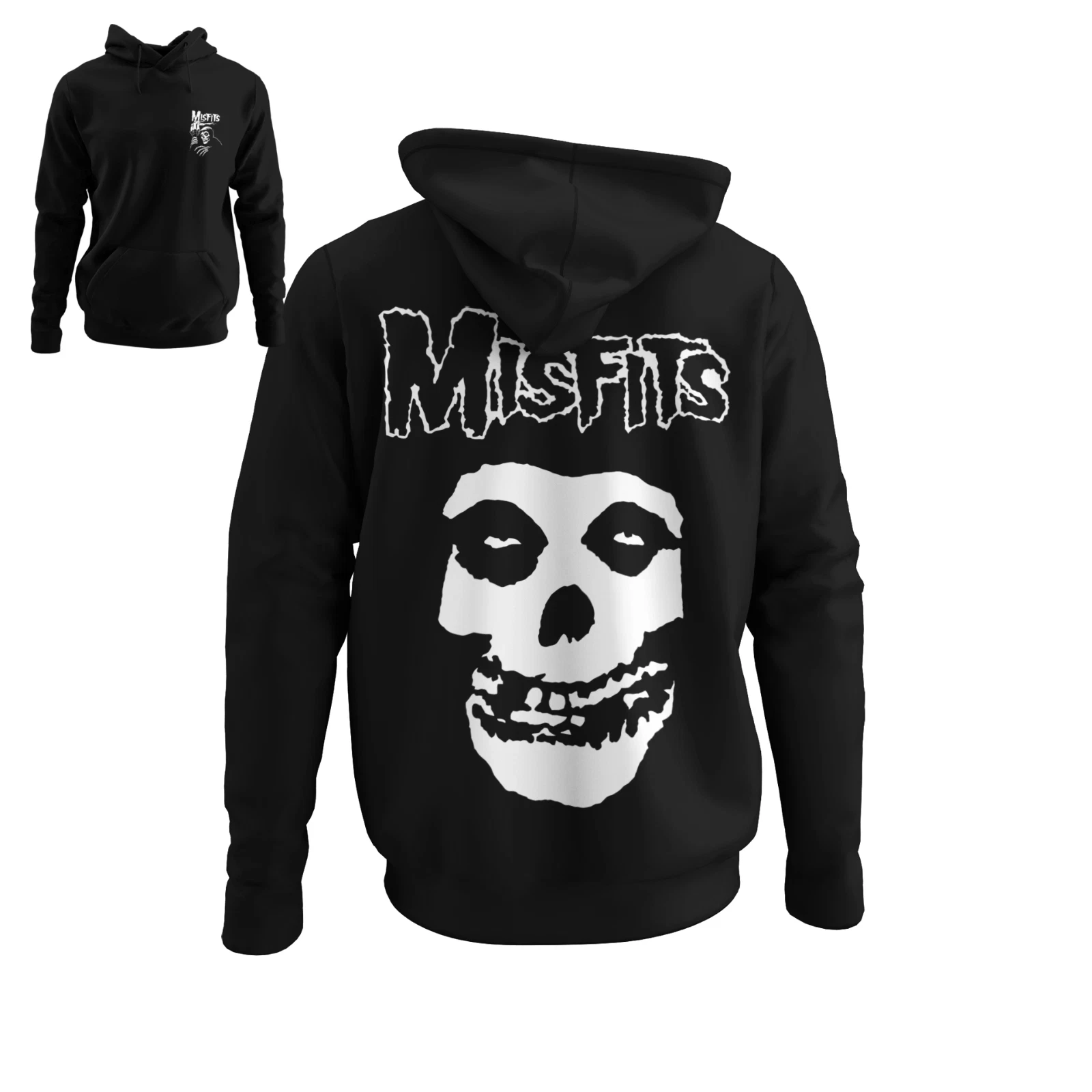 Nuevo Misfits Punk Rock Band Retro Konzert Herren Sudadera con capucha Baumwolle 2026 Otoño Invierno de lujo de alta gama es tanto para hombres como para mujeres