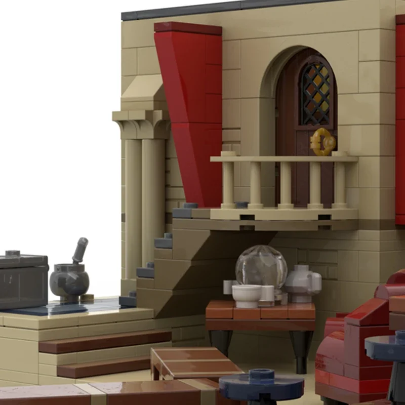 魔法学校映画モデル Moc ビルディングレンガ占い教室テクノロジーブロックギフトクリスマスおもちゃ DIY セットアセンブリ