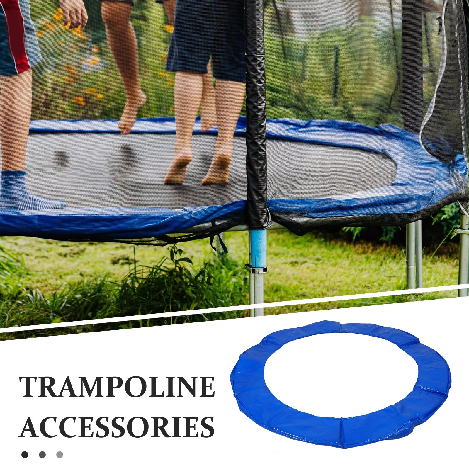 

1pc Trampoline Safety Pad Replacement Round Waterproof Cover For Jumping Bed Outdoor Durable Edge Guard Mat Cushion Protection