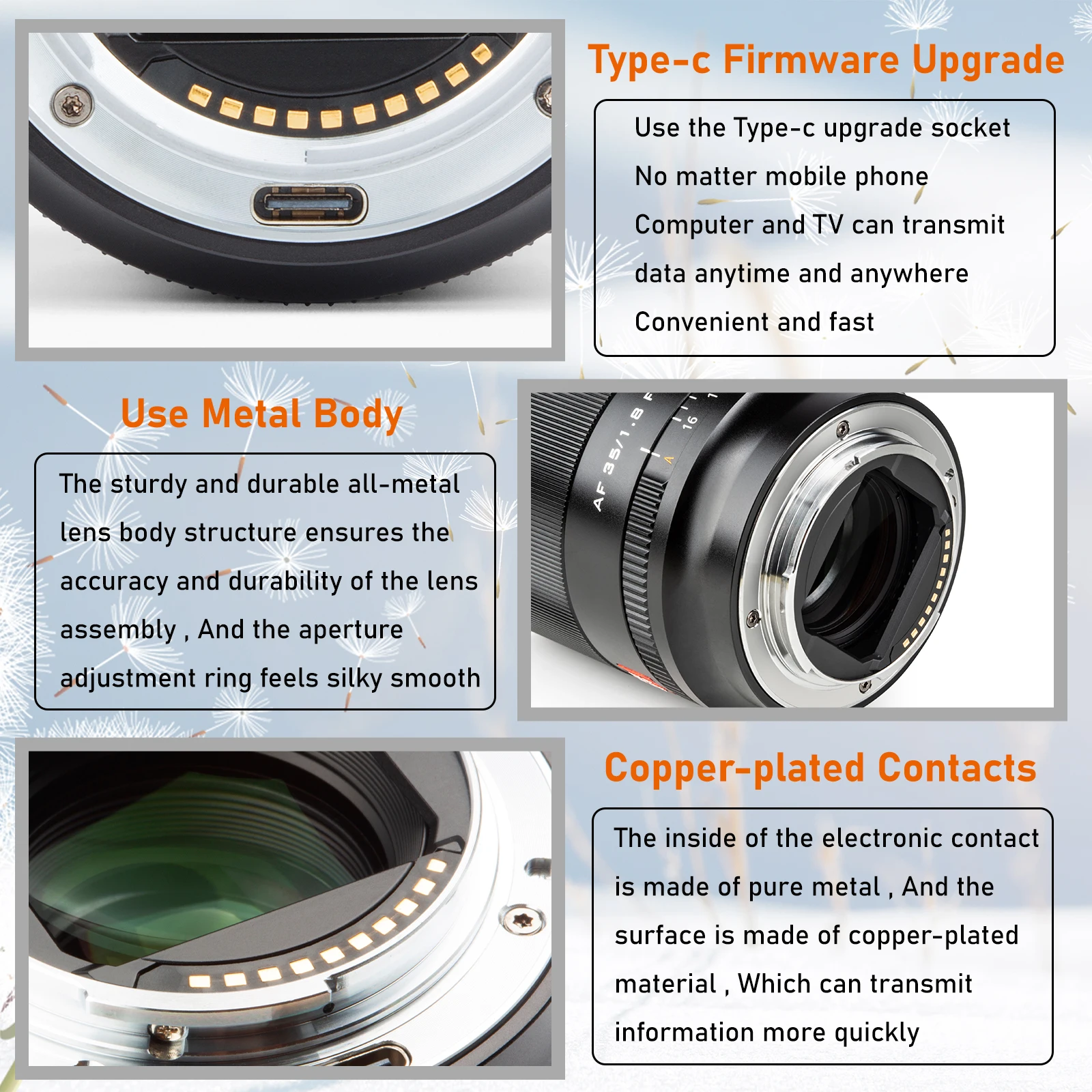 عدسة كاميرا Viltrox-Sony E مثبتة ، تركيز تلقائي ، إطار كامل ، فتحة رئيسية كبيرة ، 35 ، F1.8