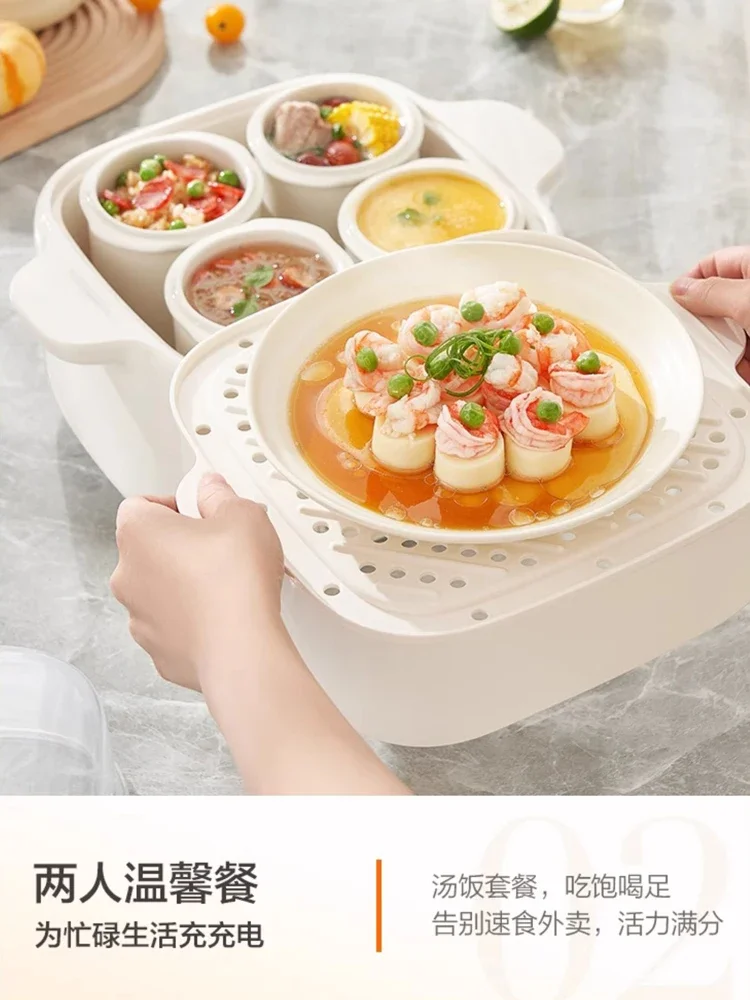 220V SUPOR Automatic Electric Stew Pot Ceramic Slow Cooker for Soup Porridge Bird Nest Home Use