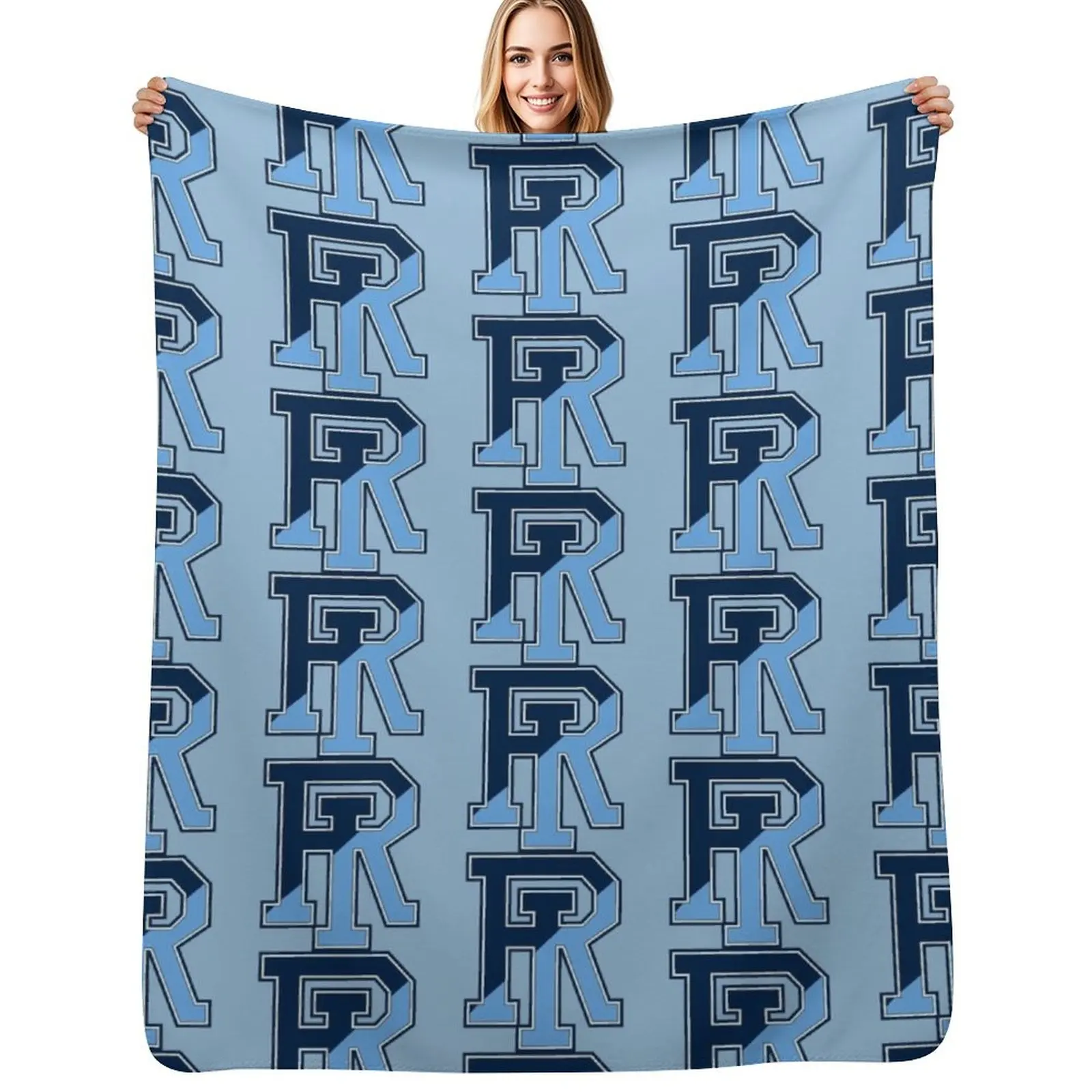 

URI Rams Throw Blanket Cozy Sofa Blanket for TV Watching Napping