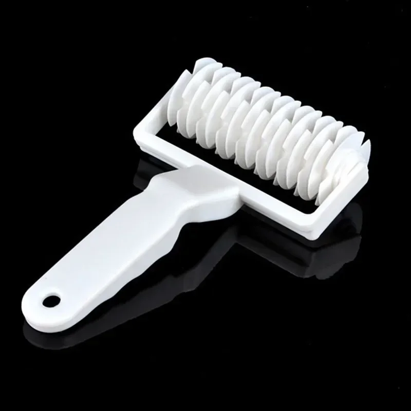 سكين عجلة سحب صافي، عجينة بلاستيكية، قاطعة أسطوانية شبكية، أداة صنع فطيرة معجنات البيتزا، ملحقات الخبز