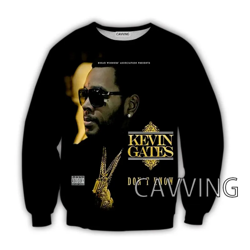 New Fashion Women/Men's 3D Print  Kevin Gates Crewneck Sweatshirts Harajuku Styles Tops Long Sleeve Sweatshirts   C02