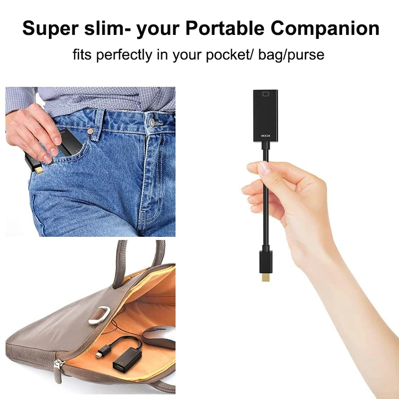 Mini DP Male to HDMI-compatible Female Mini Displayport To HDMI-compatible Cable 4K Adapter 1080P For Apple MacBook Air Pro image 5