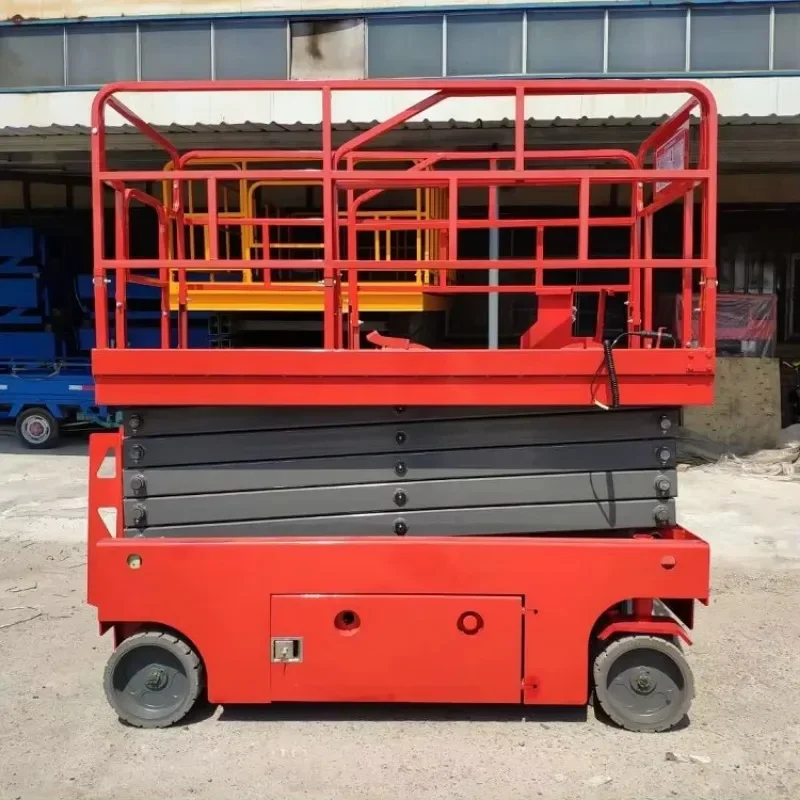 Hydraulic Lifting Platform Wheeled Self Propelled Hydraulic Scissor Lift Warehouse Elevator Lift Aerial Work Platform Lift