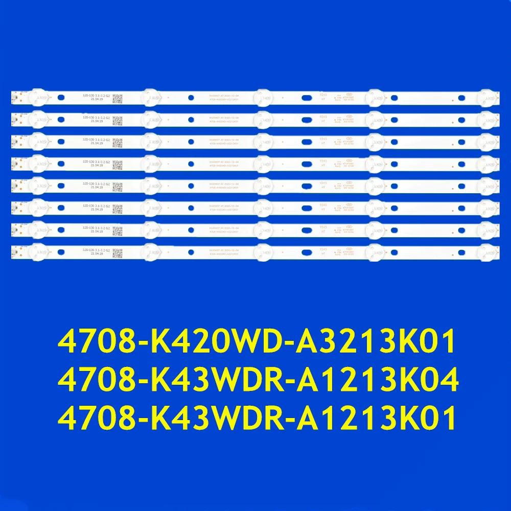 Tira LED para 42PFL1335 43PFT4001 43PHT4001 43PFT5250S 43PFF5459 43PUF6031 42PUF6052 43PUF6065 43PFT6100S 4708-K420WD-A3213K01