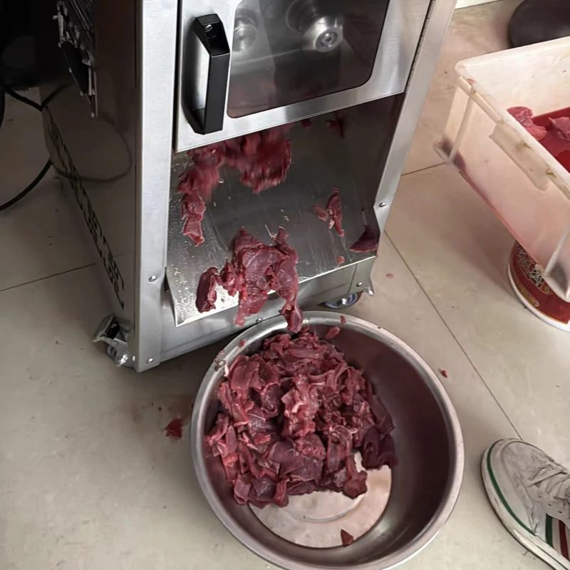 Commercial Stainless Steel Meat Slicer & Shredder Steak & Beef Dicer Cube Cutting Machine