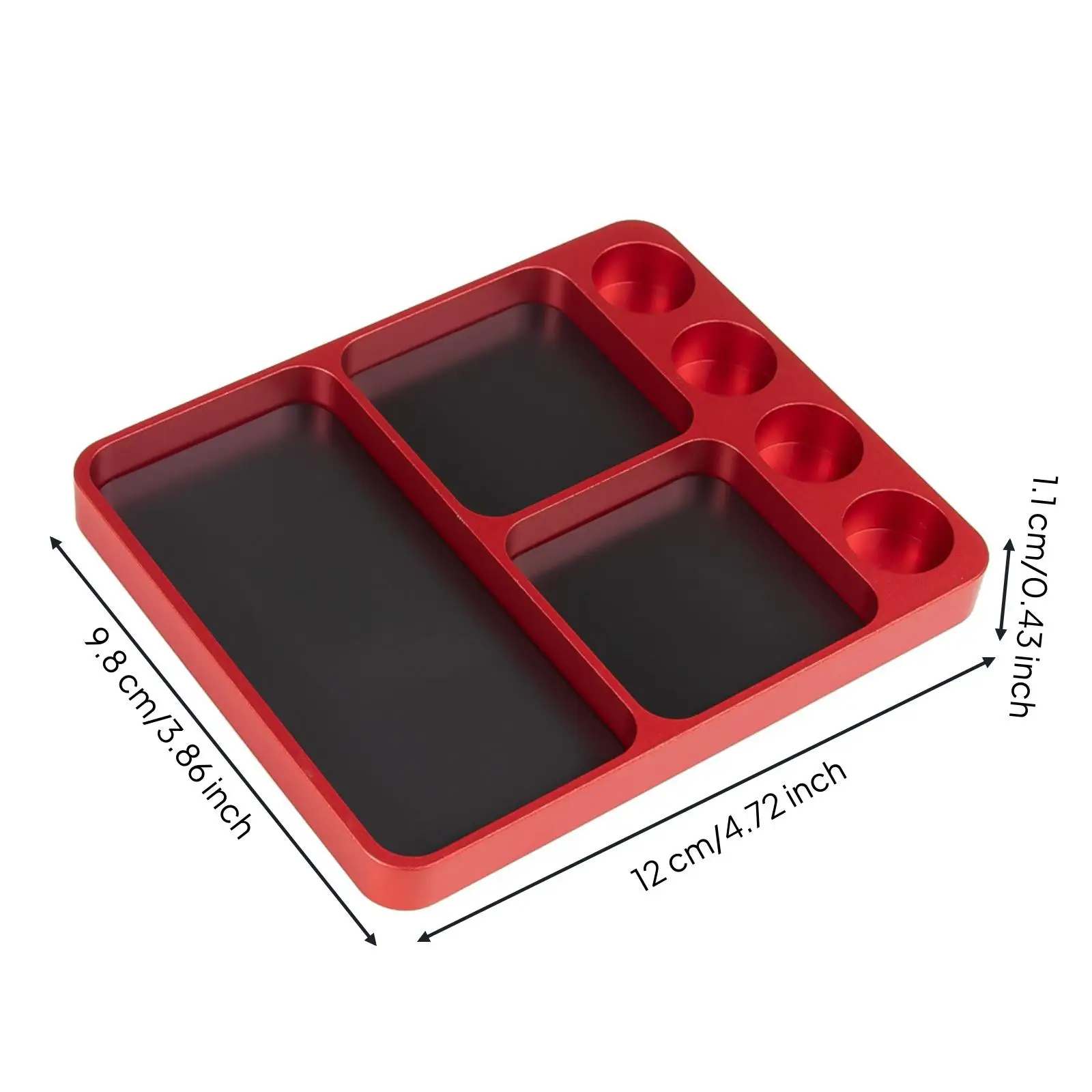 Portable RC Repair Tray with Circular Tool Recesses for 1 10 Scale Car Truck Model Building Maintenance Organizer