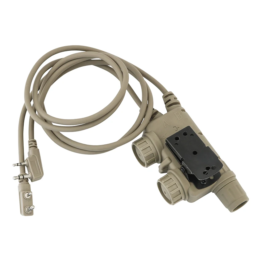 TAC-SKY Tactical Military Adapter For Walkie Talkie PTT V2 U94 PTT Compatible With PELTOR COMTA II III SORDIN Tactical Headset