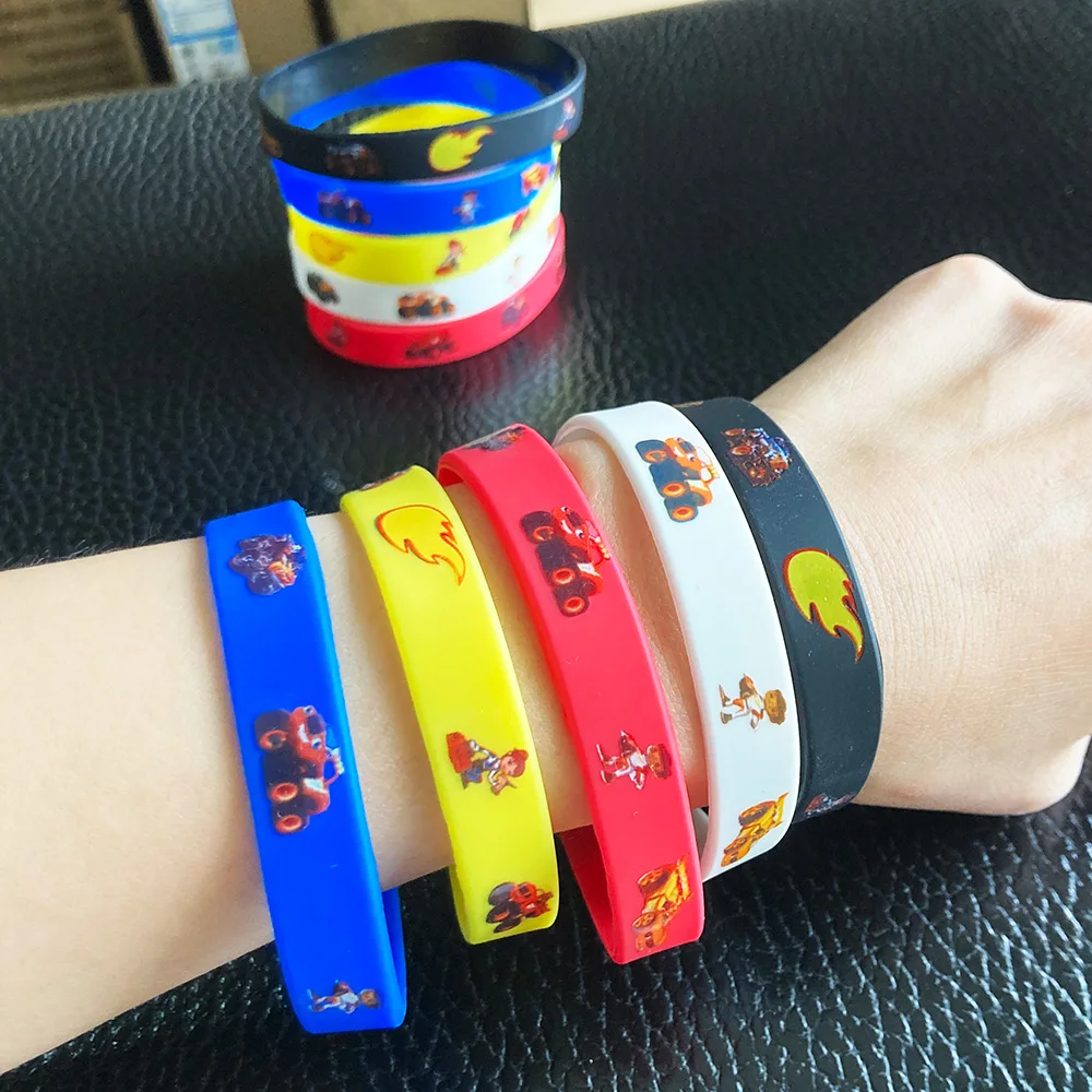 Monster Truck Gummi Armbänder Silikon Armbänder Party begünstigt Auto Themen Geburtstag Baby Dusche Goodie Bag Stuffers Geschenke – Detail 2