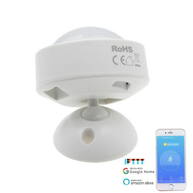 Smart Home WiFi Sensor de Movimento PIR, Corpo Humano Tuya, Mini Detector Infravermelho, Detecção Dia e Noite, Monitoramento de Alarme