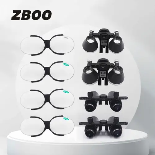Accesorios para lupas LED dentales, lupas binoculares 2.5X 3.5X, lupas 4X5X6X para faros quirúrgicos, piezas de repuesto para odontología