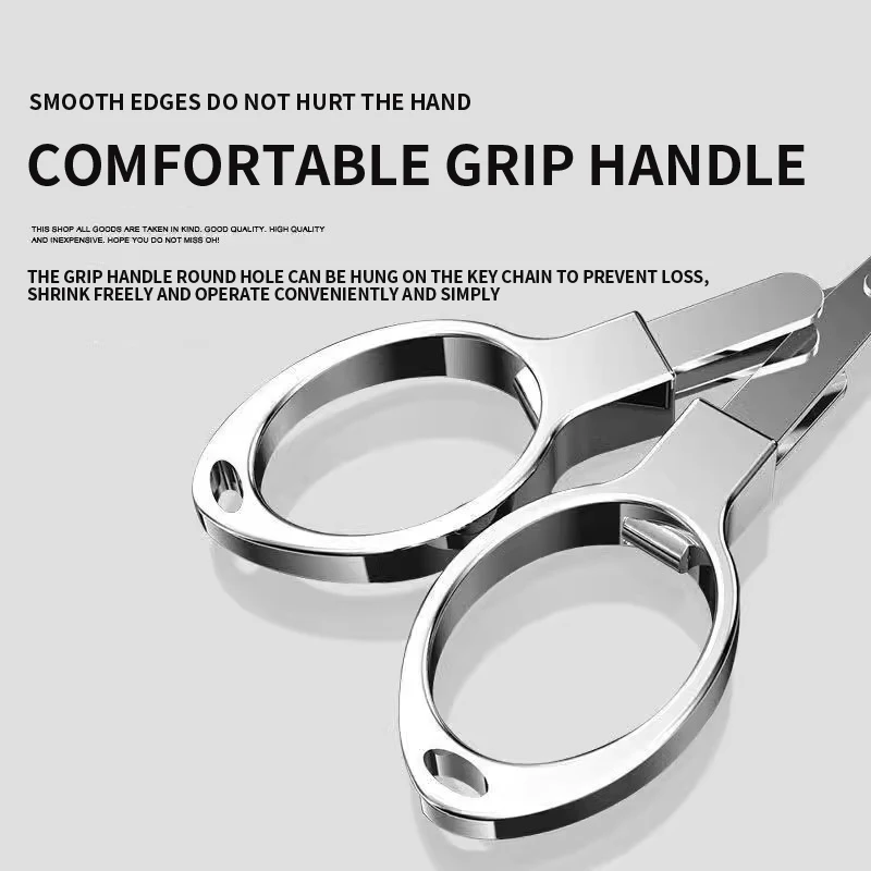 PD fishing gear  steel folding scissors, small portable portable fishing scissors cut fishing thread thread paper-cutting scisso