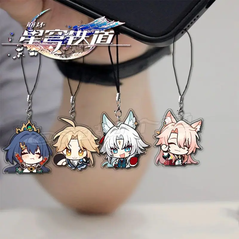 Honkai: Star Rail Yunli Stelle Mobile Phone Chain Cartoon Anyard Acrylic Decorative Schoolbag Bag Pendant Gift