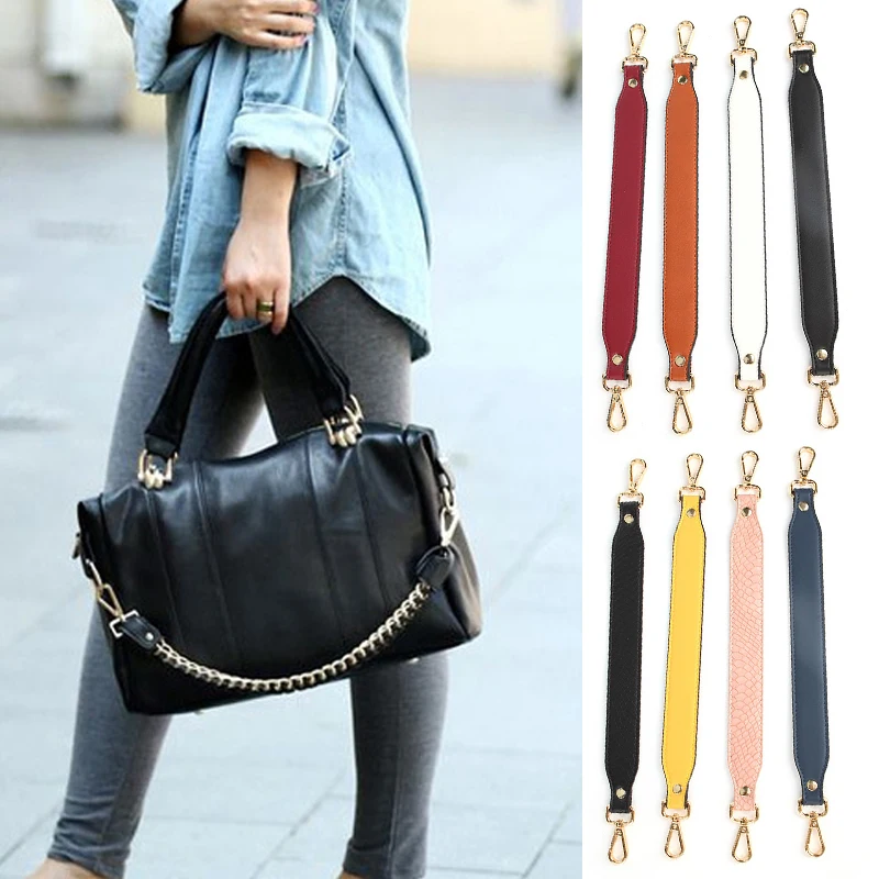 37cm Snake Pattern Short Bag Strap PU leather handbags Bag Strap Armpit Bag Hand Carry Replacement Belt Purse Strap correa bolso