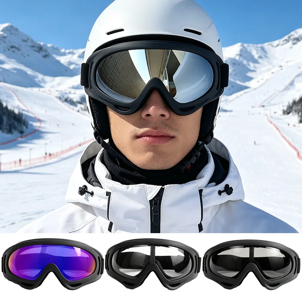 HD Lens Over-Glasses Goggles For Ski Racing Snowboarding ATV Mountain Biking Tactical Drill For Adults Windproof