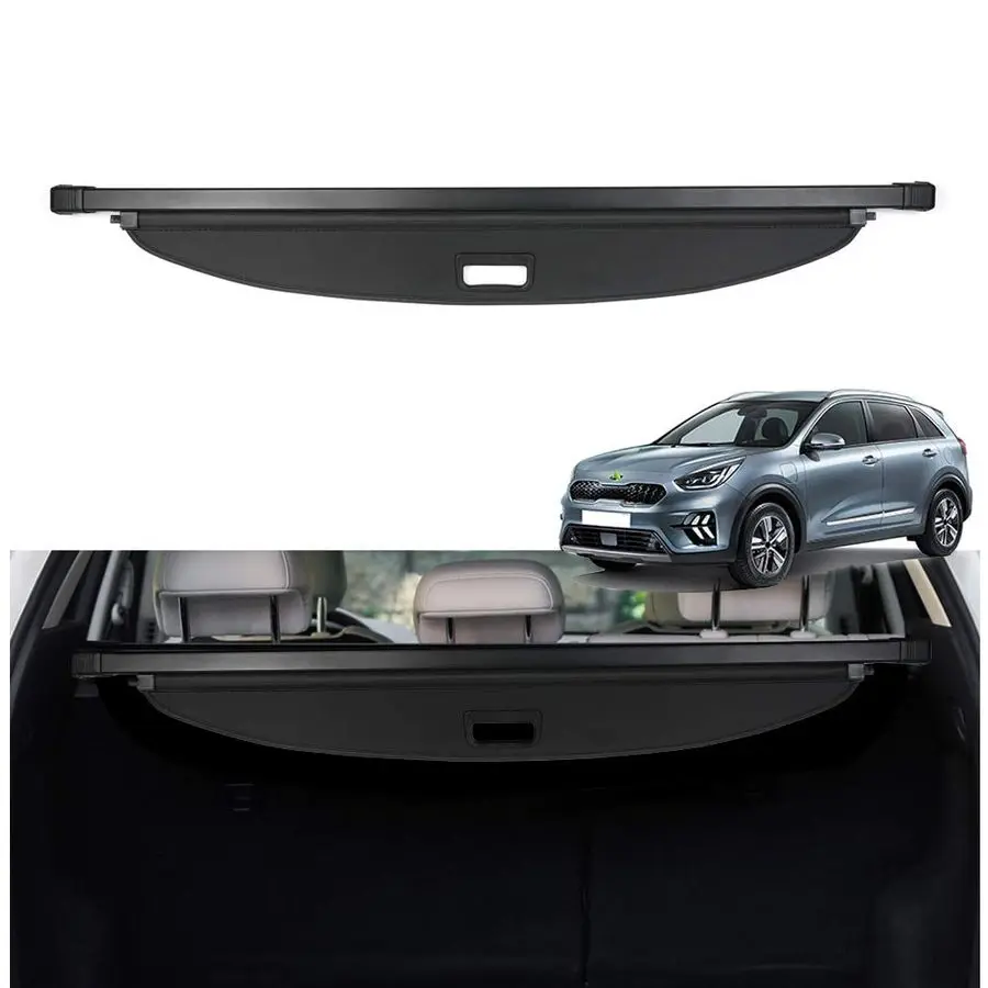

Fit for Cargo Cover Kia NIRO 20172022 Rear Trunk Shade Retractable Trunk Shield Luggage Tonneau Security Cover Black Not for 202