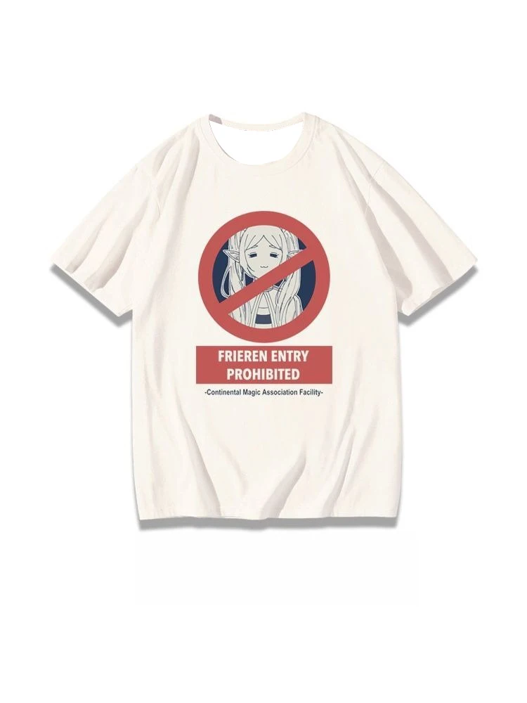 Anime Frieren: Beyond Journey's End Continental Magic Association T-shirt  Unisex Anime Spring Summer Anime Tops